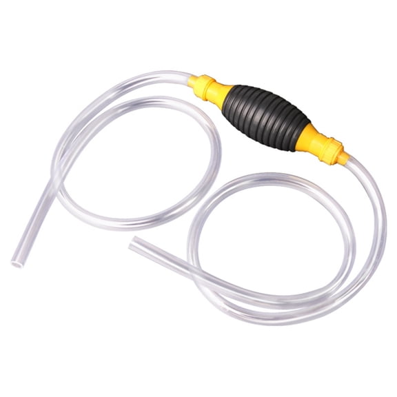 Siphon Hand Pump with 3.2 Ft Hose High Flow Manual Fuel Transfer Pump for Gasoline Diesel Water 1 meter / 3.2 feet Portable Oil Sucker Liquid Extractor