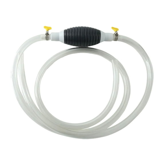 Siphon Pump with Hose and Metal Clip, Oil Extractor Transfer Pump, Hand Pump Aquarium, Multifunctional Liquid Suction for Petrol, Water, Oil, Liquid (1.5m)