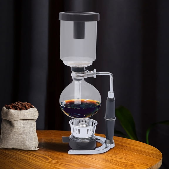 Siphon Syphon Coffee Maker Tabletop Siphon Pot Syphon Coffee Maker Siphon Vacuum Coffee Maker, 13*9.5*37.5cm/5.12*3.74*14.76in, Volume: 500ml/0.13gal