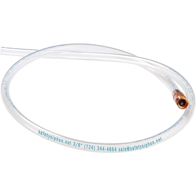 Original Safety Siphon - 6 Foot Hose For Gas, Water & Home Brew, 3.5 GPM Self-Priming Pump