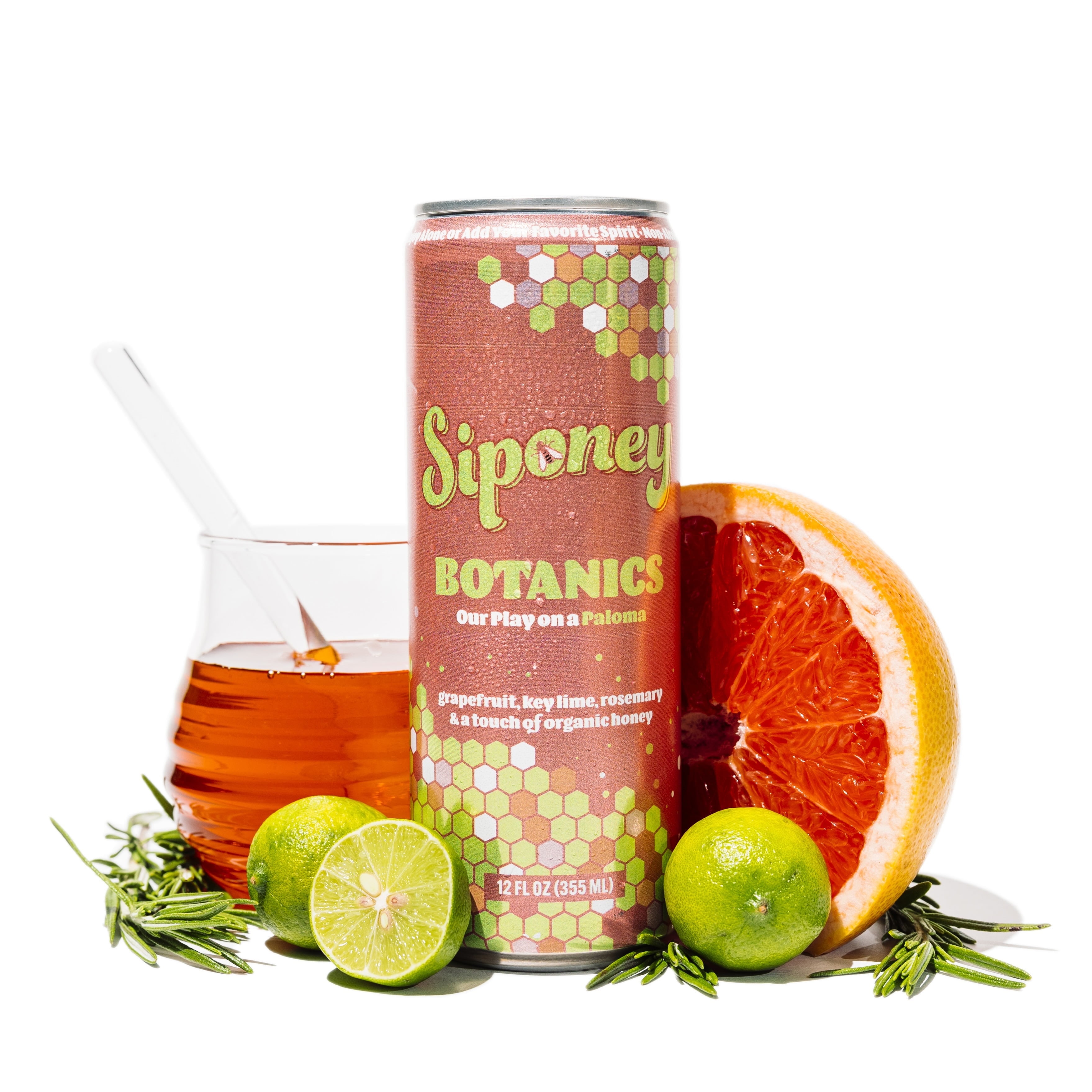 Siponey Spritz Co. Botanics Non-Alcoholic Craft Cocktail Mixer, 6 Pack, 12 oz Cans