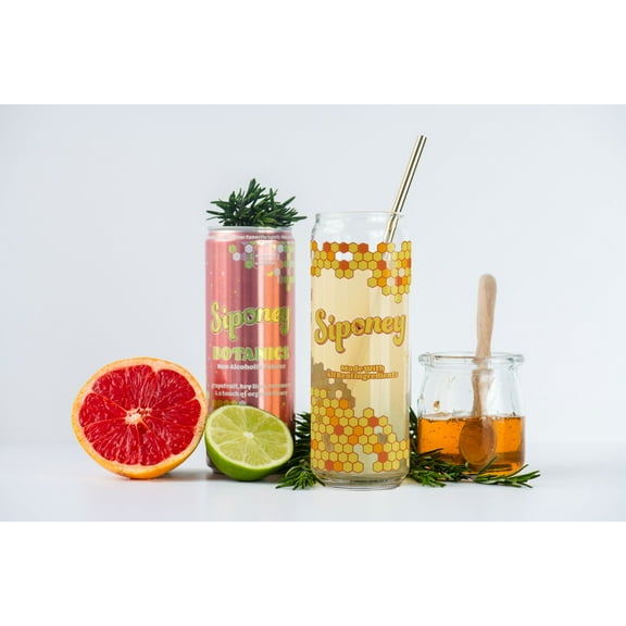 Siponey Spritz Co. Botanics Non-Alcoholic Craft Cocktail Mixer, 6 Pack, 12 oz Cans