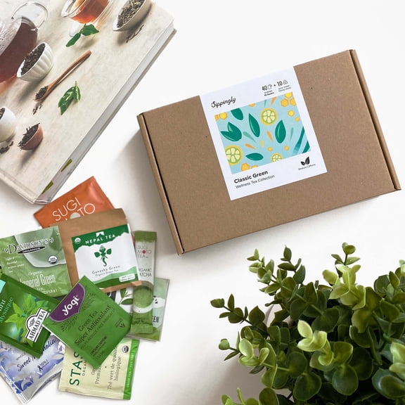 Classic Green Tea Discovery Box - Himalaya Green, Matcha, Ginger Green, Mint Green, Jasmine Green Tea