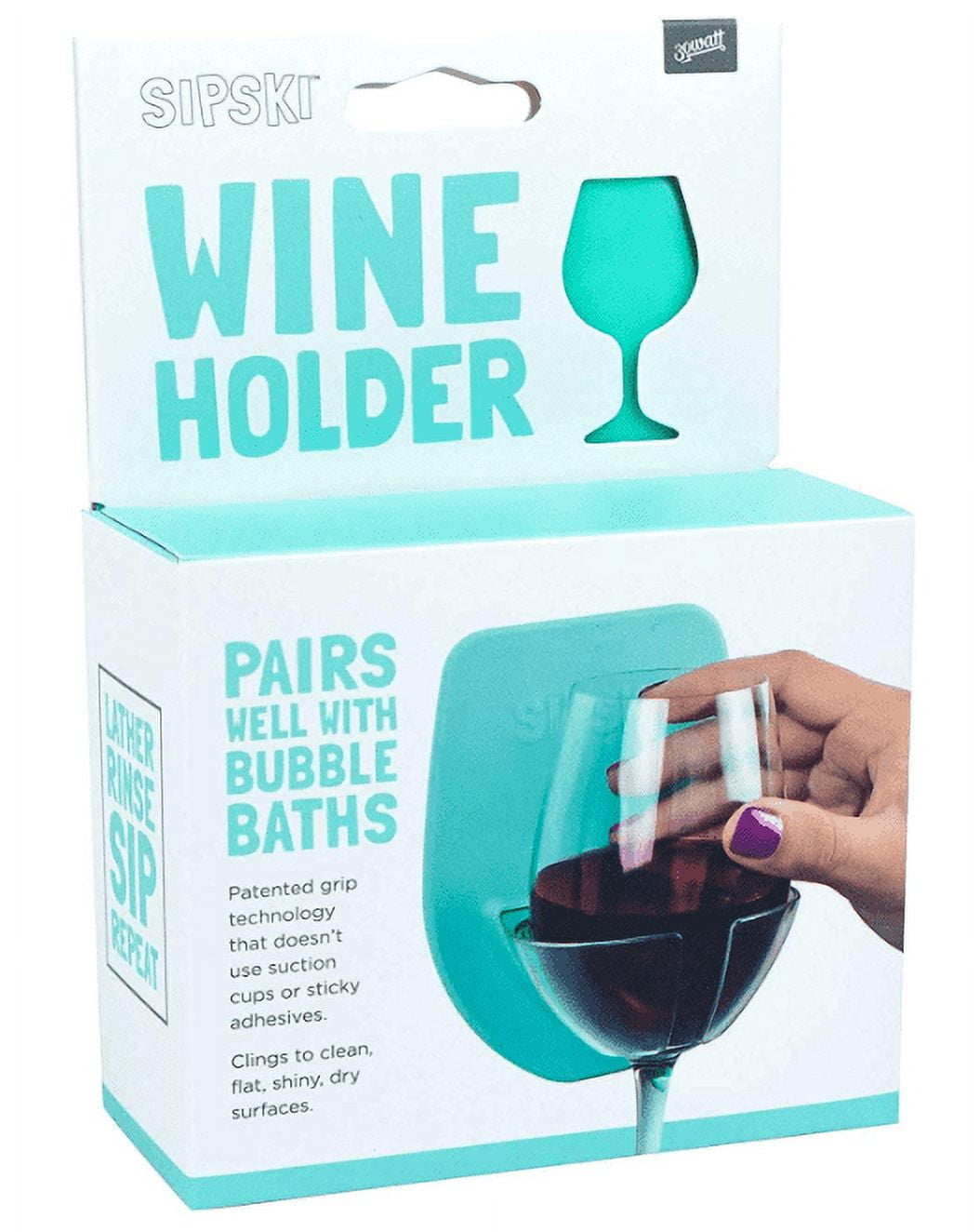 Sipski Wine Glass Holder for Bath and Shower