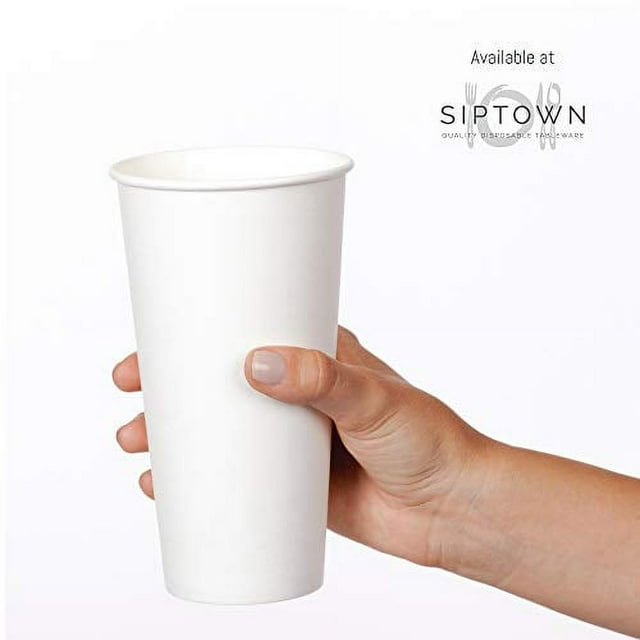 Siptown 16 oz Disposable Hot Drink Coffee Tea Paper Cups,1000 Pack ...