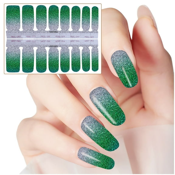 Siquannn 3d Nail Stickers Jelly Nails on Colorful Rhinestones Glitter Shapes Nail Street Polish Strips Dinosaur Nail Stickers Impress Pedicure French Manicure Rhinestone Gel Rose Charms for