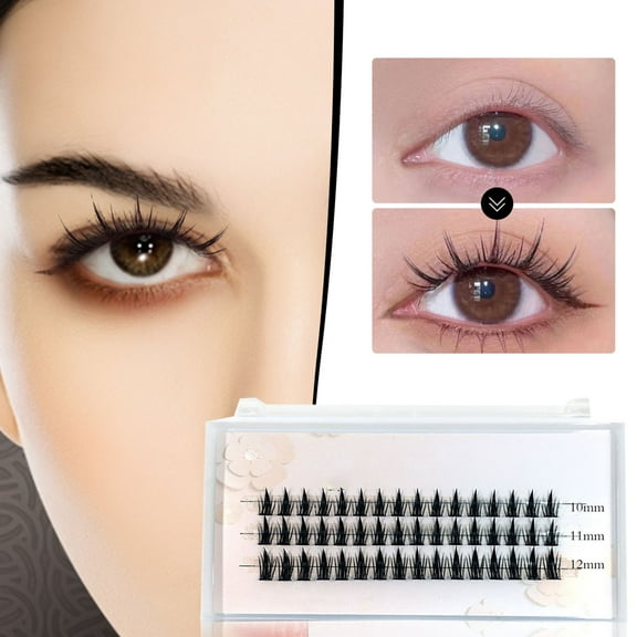 Siquannn Short Eyelashes Natural Look Cluster Eyelash Extensions Mile High Mint Eye Care Makeup Eyelashes Natural Lashes Pack Real Eyelashes 20mm Eyelash Storage Eyelashes with Butterflies on Them