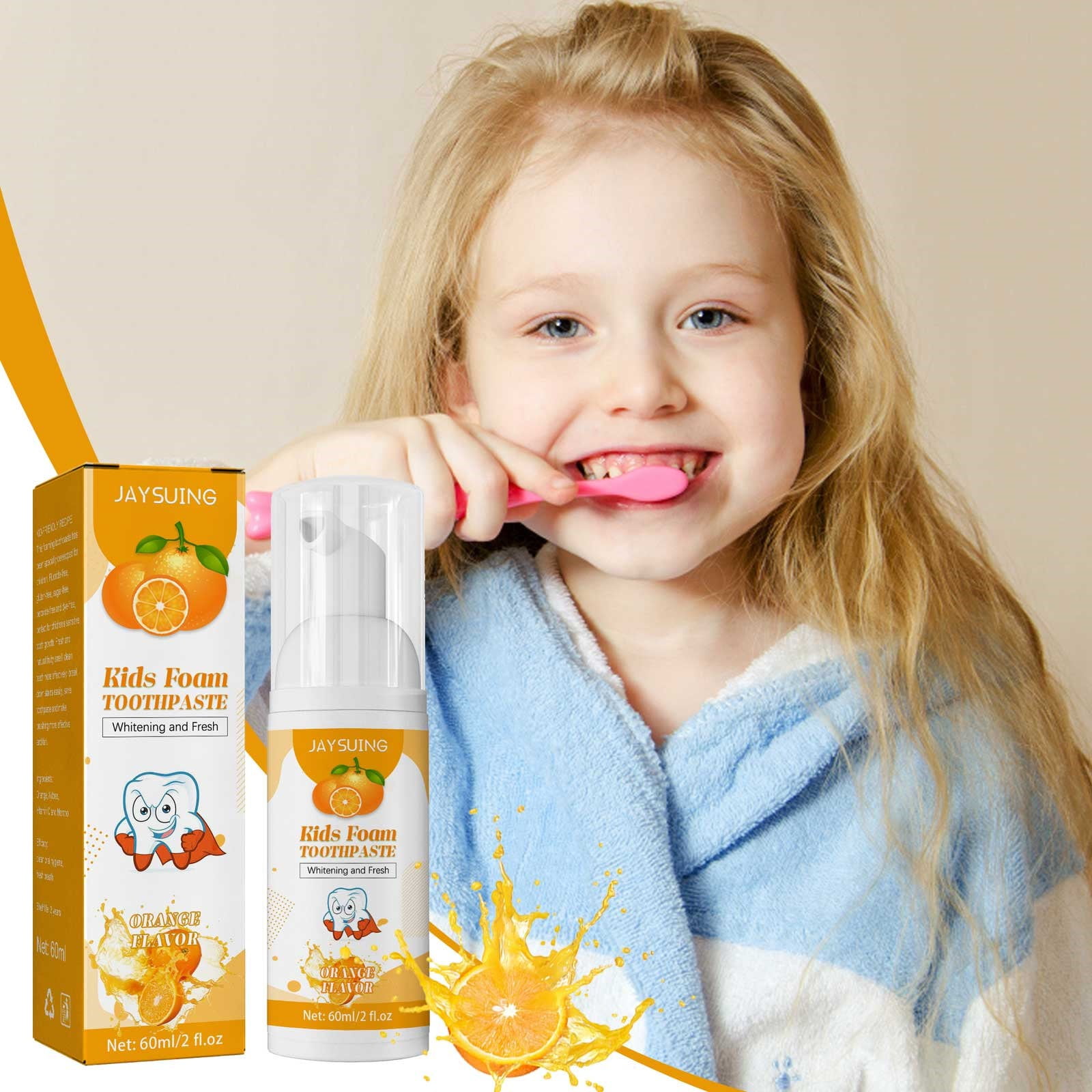 Siquannnn Kids Toothpaste Kids Foam Toothpaste Low Fluoride Kids