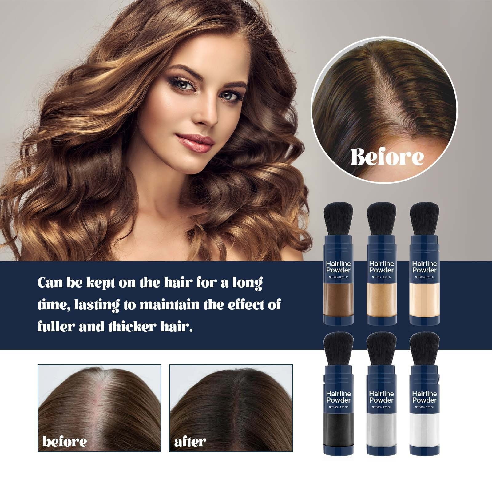 Siquannnn Supersize Color Fibers With Set Colored Hairline Powder