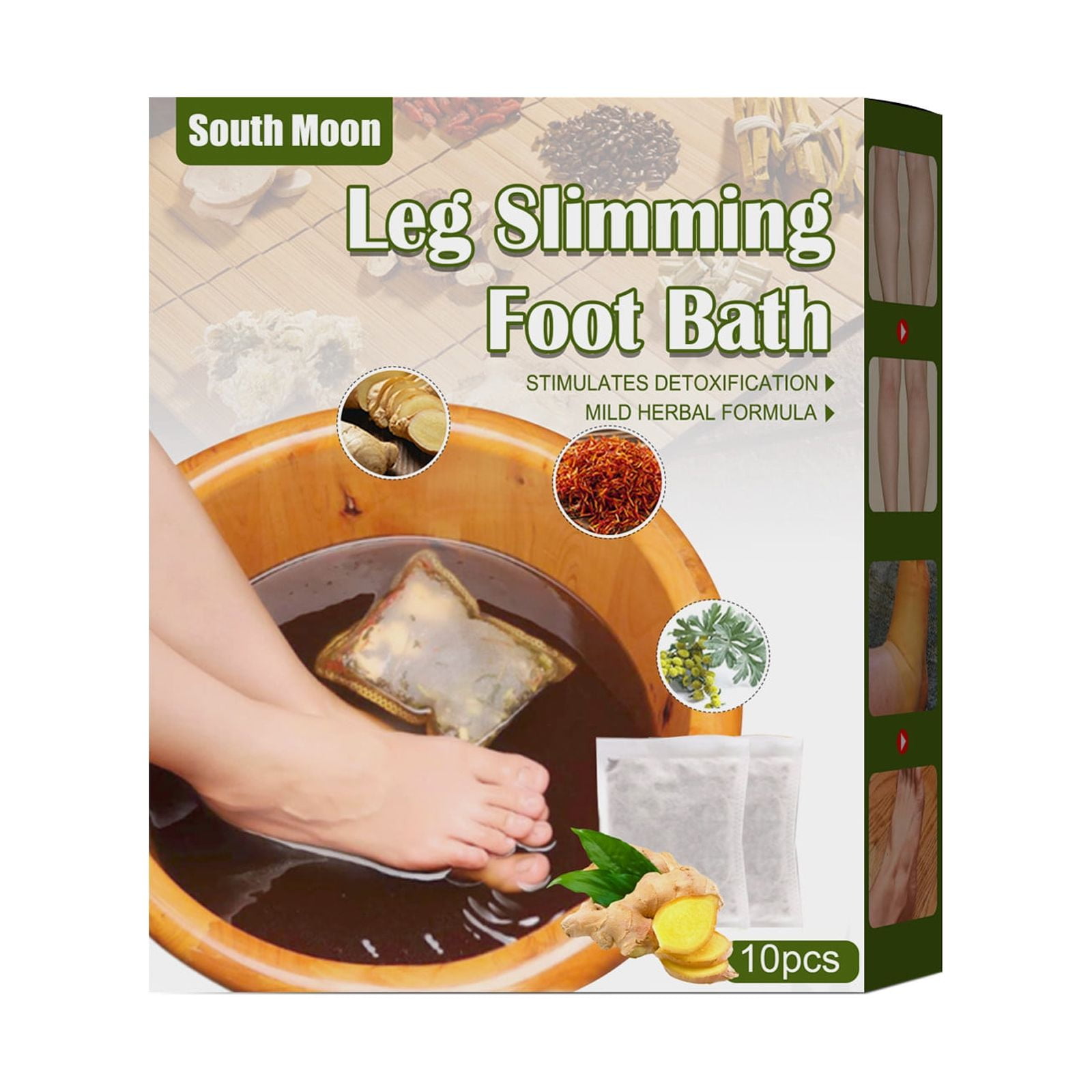 Siquannnn Turmeric Lymphatic Detox Foot Soak, Dredge Lymphatic Foot Bath, Clean Foot Bath