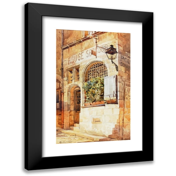 Sir Aston Webb 11x14 Black Modern Framed Museum Art Print Titled - Locksmith's Shop (1924)
