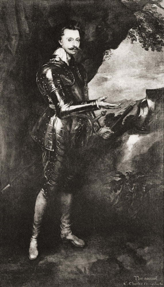Sir Charles Cavendish c1594 Canvas Art - Ken Welsh Design Pics (20 x 36)