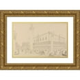 thumbnail image 1 of Sir Charles D'Oyly 24x17 Gold Ornate Framed and Double Matted Museum Art Print Titled - View of the Doge's Palace and Church of St. Mark, Venice (1840), 1 of 4