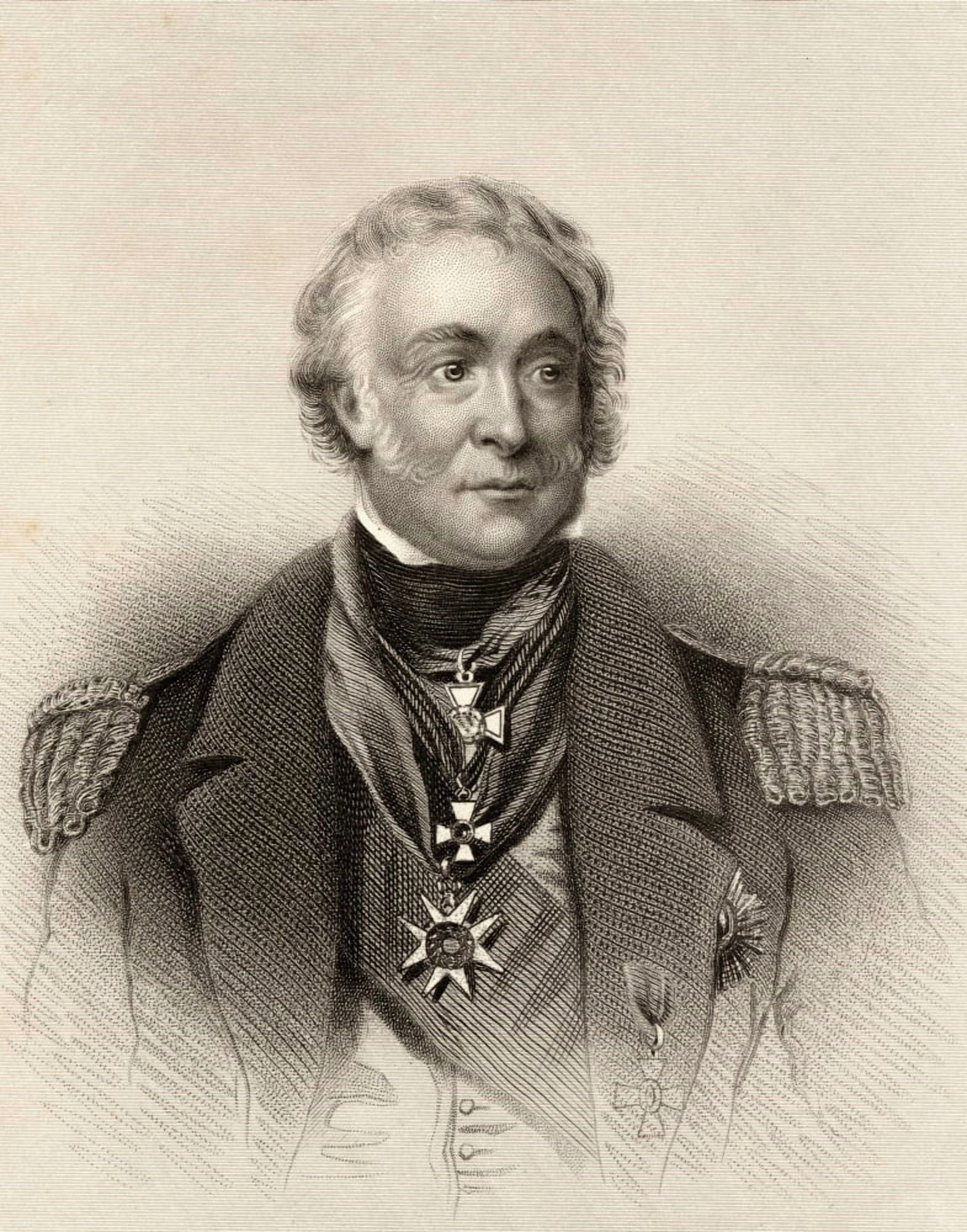 Sir Charles Napier 1786-1860 Count Napier De Sao Vicente Commander Of The British Baltic Fleet 19Th Century Print Drawn And Engraved By Gibbs Canvas Art - Ken Welsh Design Pics (13 x 17)