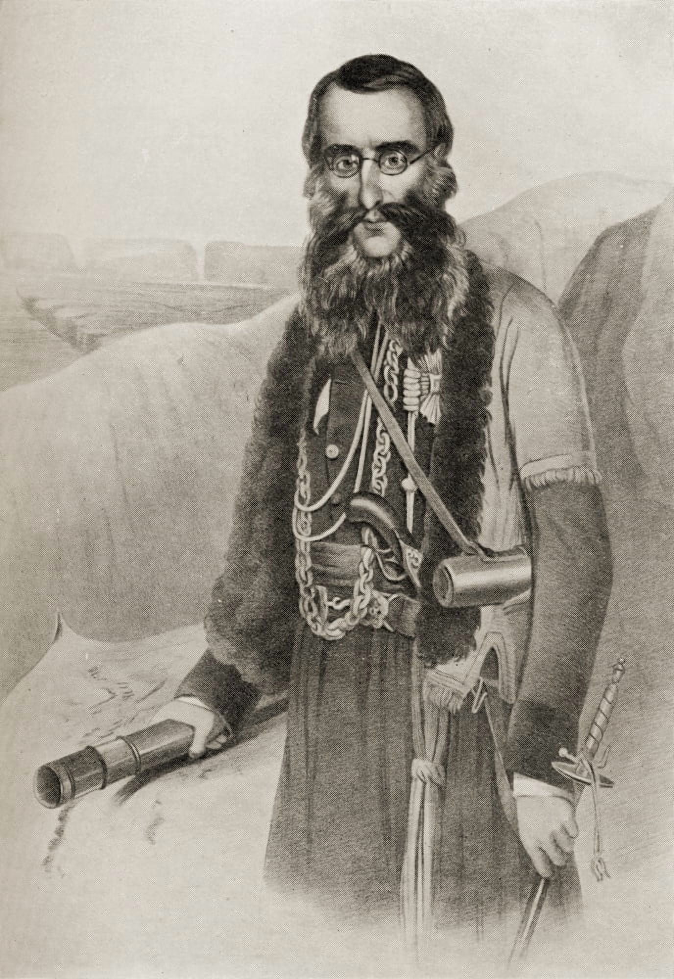 Sir Charles Napier 1786-1860 Count Napier De Sao Vicente Commander Of The British Baltic Fleet From A Lithograph After A Drawing By Smart Canvas Art - Ken Welsh Design Pics (12 x 18)