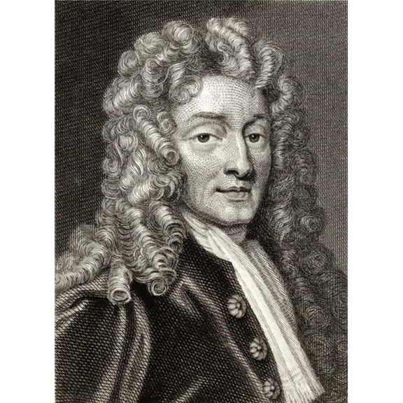 Sir Christopher Wren 1632-1723 English Architect Scientist Poster Print, Large - 26 x 34