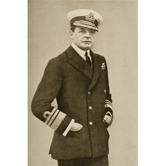 Sir David Beatty 1871-1936 British Commander-In-Chief of The Grand Fleet From An Official Photograph Print