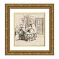 thumbnail image 1 of Sir David Wilkie 15x16 Gold Ornate Wood Frame and Double Matted Museum Art Print Titled - Guess My Name (C. 1821), 1 of 4
