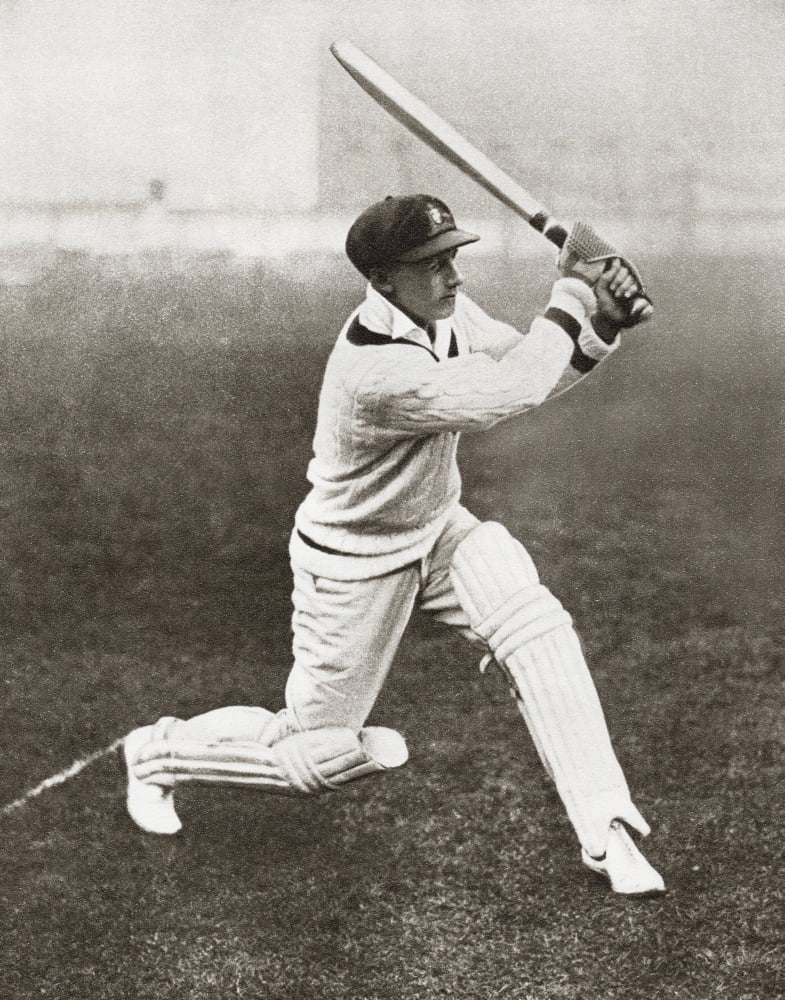 Sir Donald George Bradman 1908 Canvas Art - Ken Welsh Design Pics (13 x 17)