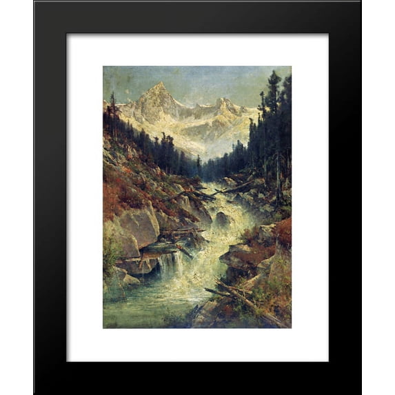 Sir Donald Peak and Selkirk Glacier, Canada 20x24 Framed Art Print by Thomas Hill