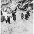 thumbnail image 1 of Sir Edmund Hillary'S Himalayan Expedition Crossing A Mountain Torrent. Sir Edmund Hillary Is At Extreme Right., 1 of 2