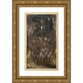 thumbnail image 1 of Sir Edward Coley Burne-Jones 10x14 Gold Ornate Wood Frame and Double Matted Museum Art Print Titled - The Car of Love, or Love's Wayfaring (19th Century), 1 of 4