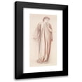 thumbnail image 1 of Sir Edward Coley Burne-Jones 11x18 Black Modern Framed Museum Art Print Titled - St George Series - Study of the Princess for ‘The Princess Draws the Fatal Lot’, 1 of 5
