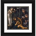 thumbnail image 1 of Sir Edward Coley Burne-Jones 12x13 Black Ornate Wood Framed Double Matted Museum Art Print Titled: The Madness of Sir Tristram, 1 of 5