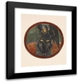 thumbnail image 1 of Sir Edward Coley Burne-Jones 12x14 Black Modern Framed Museum Art Print Titled - Black Archangel (1905), 1 of 5