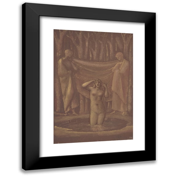 Sir Edward Coley Burne-Jones 13x18 Black Modern Framed Museum Art Print Titled - Bath of Venus (1890s)