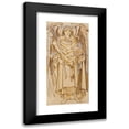 thumbnail image 1 of Sir Edward Coley Burne-Jones 14x24 Black Modern Framed Museum Art Print Titled - The Angels of the Hierarchy - Virtutes, 1 of 5