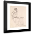 thumbnail image 1 of Sir Edward Coley Burne-Jones 18x24 Black Modern Framed Museum Art Print Titled - The Fates - Study of Drapery for Figure of Clotho, 1 of 5