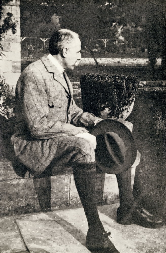 Sir Edward William Elgar 1857-1934 English Composer From A Few More Memories By Mary Anderson De Navarro Published London 1936 Canvas Art - Ken Welsh Design Pics (22 x 36)