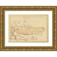 thumbnail image 1 of Sir Edwin Henry Landseer 24x18 Gold Ornate Framed and Double Matted Museum Art Print Titled - Fisherman by a Boat with a Dog, 1 of 4