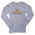 thumbnail image 1 of Sir Fix-A-Lot - At Your Service Men's Long Sleeve Grey T-Shirt, 1 of 2