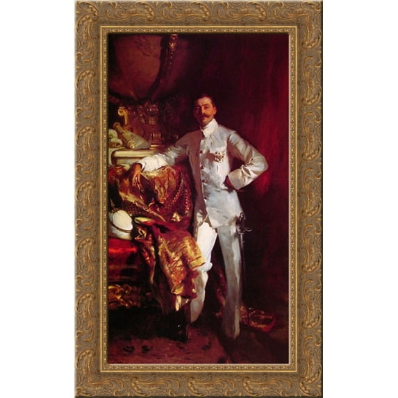 Sir Frank Swettenham 17x24 Gold Ornate Wood Framed Canvas Art by Sargent, John Singer