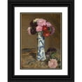 thumbnail image 1 of Sir George Clausen 14x18 Black Ornate Wood Framed Double Matted Museum Art Print Titled - Asters, 1 of 5