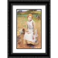 thumbnail image 1 of Sir George Clausen 2x Matted 20x24 Black Ornate Framed Art Print 'Little Rose', 1 of 2