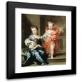 thumbnail image 1 of Sir Godfrey Kneller 15x18 Black Modern Framed Museum Art Print Titled - The Howard Children, 1 of 5