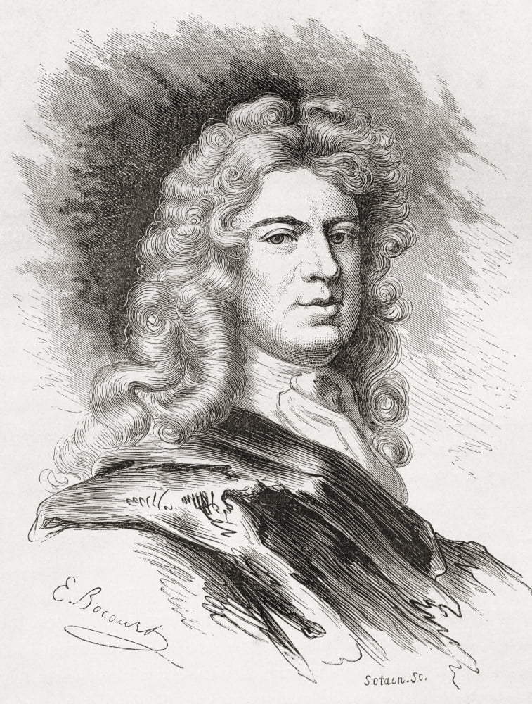 Sir Godfrey Kneller 1St Baronet 1646 Canvas Art - Ken Welsh Design Pics (24 x 32)