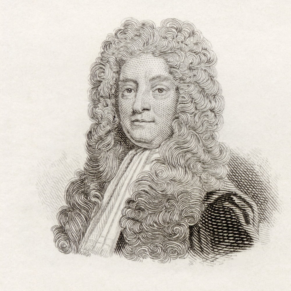 Sir Hans Sloane 1St Baronet 1660 To 1753 Ulster-Scot Physician Philanthropist And Collector From Crabbs Historical Dictionary Published 1825 Canvas Art - Ken Welsh Design Pics (24 x 24)