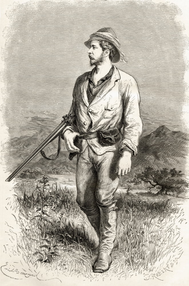 Sir Henry Morton Stanley Born John Rowland 1841 To 1904 Welsh Journalist And Explorer From El Mundo En La Mano Published 1878 Canvas Art - Ken Welsh Design Pics (11 x 18)