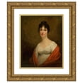 thumbnail image 1 of Sir Henry Raeburn 12x14 Gold Ornate Wood Frame and Double Matted Museum Art Print Titled - Mrs. Alexander Dirom, Wife of Lieutenant-General Alexander Dirom of Mount Annan (1819), 1 of 4