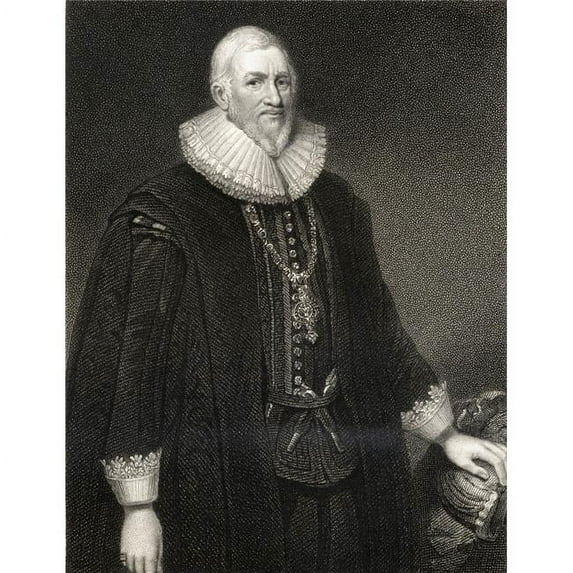 Sir Hugh Middleton Or Myddelton C1560-1631 Welsh Goldsmith Clothmaker Banker Poster Print - 13 x 17