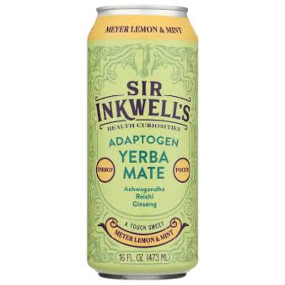 Sir Inkwells - Yerba Mate Meyer Lemon Mint, 16 Fo (Pack of 12)