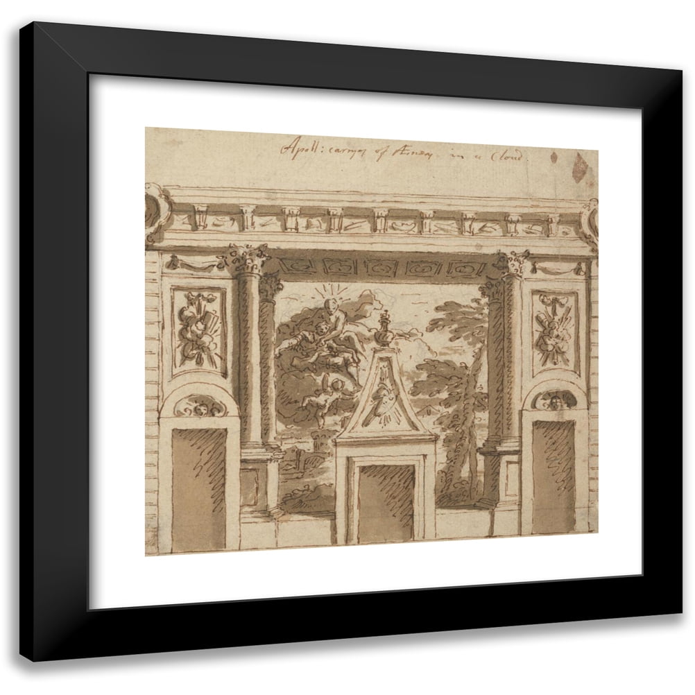 Sir James Thornhill 16x15 Black Modern Framed Museum Art Print Titled ...