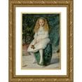 thumbnail image 1 of Sir John Everett Millais 17x24 Gold Ornate Framed and Double Matted Museum Art Print Titled - Nina, Daughter of Frederick Lehmann, Esq. (1869), 1 of 4