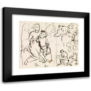 Sir John Everett Millais 18x15 Black Modern Framed Museum Art Print Titled - Parodies of Old Masters
