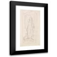 thumbnail image 1 of Sir John Everett Millais 9x14 Black Modern Framed Museum Art Print Titled - Tennyson's St Agnes Eve - Compositional Sketch (1855), 1 of 5