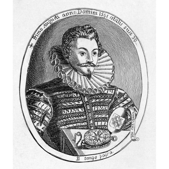 Sir John Harington N(1561-1612). English Courtier Writer And Inventor Of The Modern Water-Closet. Line Engraving 1796.